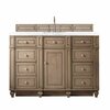 James Martin Vanities Bristol 60in Single Vanity, Whitewashed Walnut w/ 3 CM Arctic Fall Solid Surface Top 157-V60S-WW-3AF